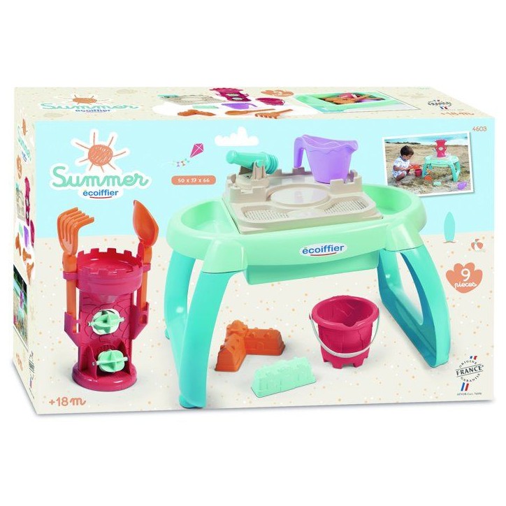 ECOIFFIER Plage 4603 - Table Sable Et Eau - 18 mois - Pour Jouer avec le Sable Et L'Eau ECOIFFIER Plage 4603 - Table Sable Et Eau - 18 mois - Pour Jouer avec le Sable Et L'Eau