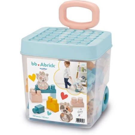 Rolly briques - BB Abrick - ECOIFFIER - 40 pieces - Des 12 mois