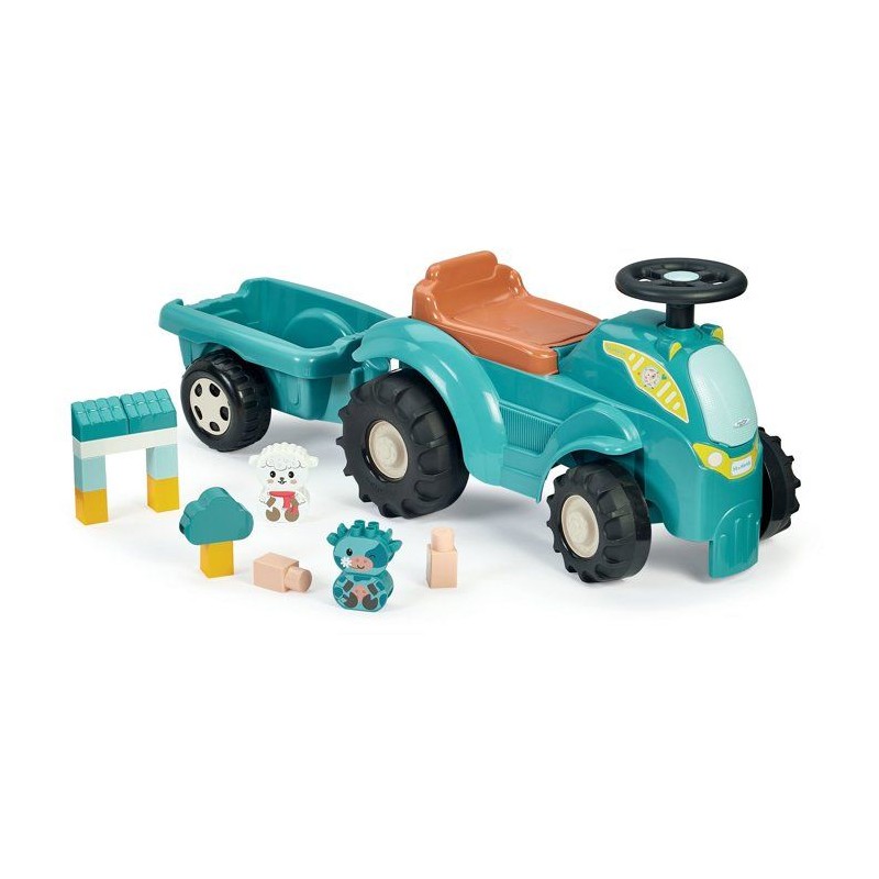 Tracteur directionnel garni avec remorque - ECOIFFIER - 15 accessoires
