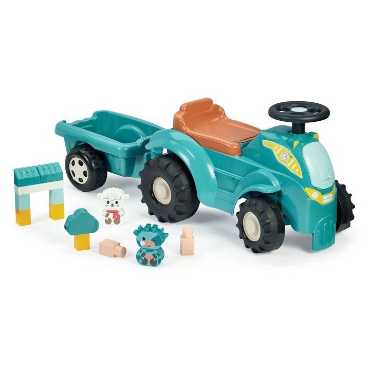 Tracteur directionnel garni avec remorque - ECOIFFIER - 15 accessoires - De 12 a 36 mois Tracteur directionnel garni avec remorque - ECOIFFIER - 15 accessoires - De 12 a 36 mois