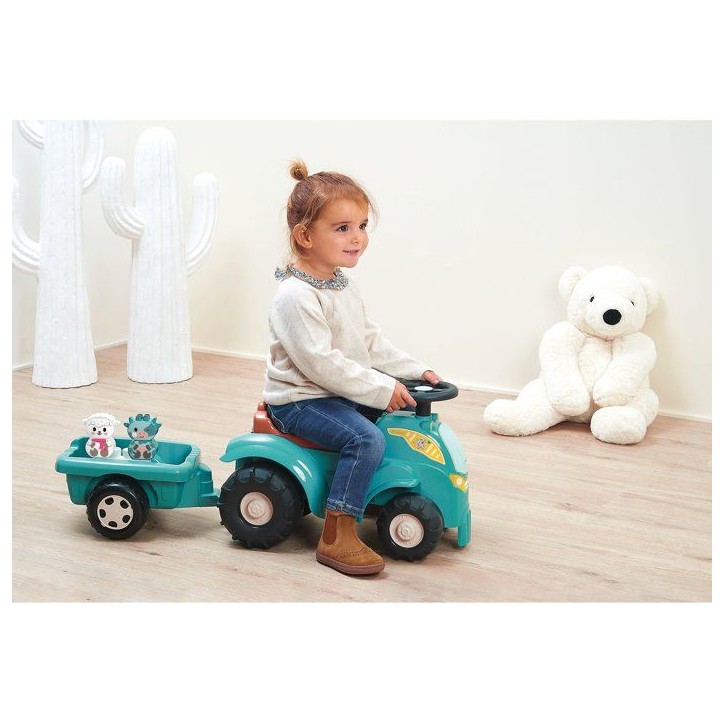 Tracteur directionnel garni avec remorque - ECOIFFIER - 15 accessoires - De 12 a 36 mois Tracteur directionnel garni avec remorque - ECOIFFIER - 15 accessoires - De 12 a 36 mois