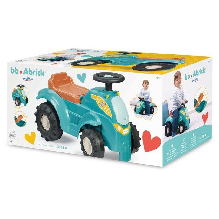 ECOIFFIER Bb Abrick 7953 - Tracteur Directionnel - 12-36 mois - Ça Roule ! ECOIFFIER Bb Abrick 7953 - Tracteur Directionnel - 12-36 mois - Ça Roule !