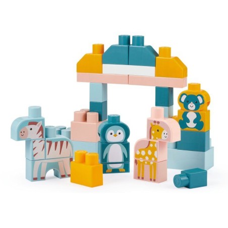 Baril de briques zoo - ECOIFFIER - 55 pcs - Des 18 mois
