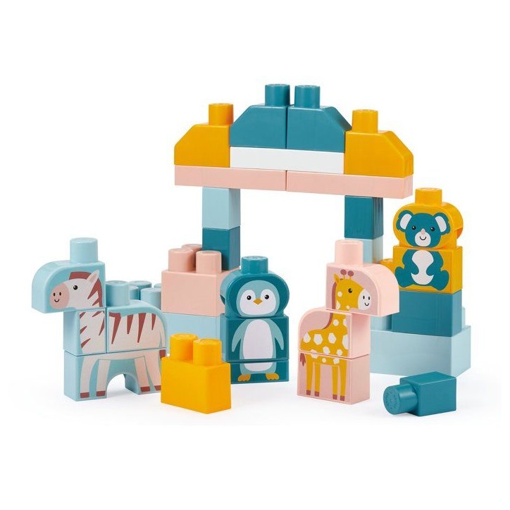 Baril de briques zoo - ECOIFFIER - 55 pcs - Des 18 mois Baril de briques zoo - ECOIFFIER - 55 pcs - Des 18 mois