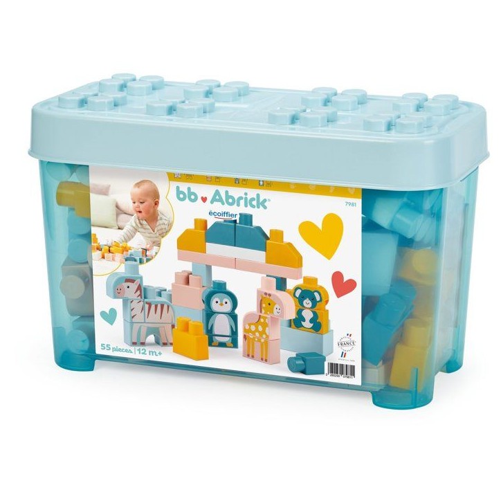 Baril de briques zoo - ECOIFFIER - 55 pcs - Des 18 mois Baril de briques zoo - ECOIFFIER - 55 pcs - Des 18 mois