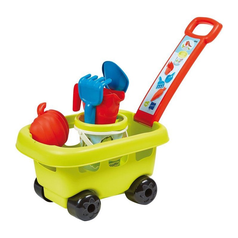 ECOIFFIER Jardin 4345 - Chariot Jardin Garni - 18 mois - Pratique Pour