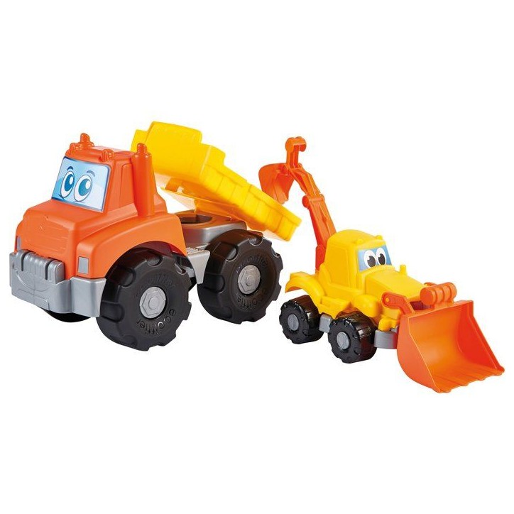 ECOIFFIER Tp 492 - Camion + Tractopelle - 18 mois - Pour le transport de sable ECOIFFIER Tp 492 - Camion + Tractopelle - 18 mois - Pour le transport de sable