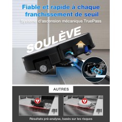 ECOVACS X11 PRO OMNI - Robot Aspirateur Laveur avec Blast - 19500 Pa -