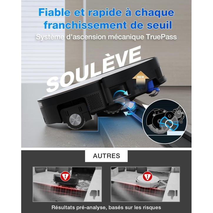ECOVACS X11 PRO OMNI - Robot Aspirateur Laveur avec Blast - 19500 Pa - PowerBoost Ultra-Rapide - OZMO Roller 2.0 - ZeroTangle 3. ECOVACS X11 PRO OMNI - Robot Aspirateur Laveur avec Blast - 19500 Pa - PowerBoost Ultra-Rapide - OZMO Roller 2.0 - ZeroTangle 3.