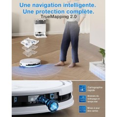 ECOVACS DEEBOT T50 OMNI Gen3 - Aspirateur Robot Laveur - Brosse latér