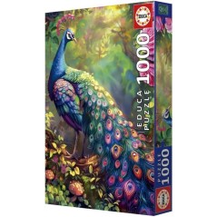 Puzzle - EDUCA - Jardin de Paons - 1000 pieces - 68x48 cm - Pour adult