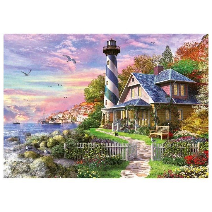 Puzzle Paysage et Nature - EDUCA - Phare A Rock Bay - 1000 pieces - Adulte Puzzle Paysage et Nature - EDUCA - Phare A Rock Bay - 1000 pieces - Adulte