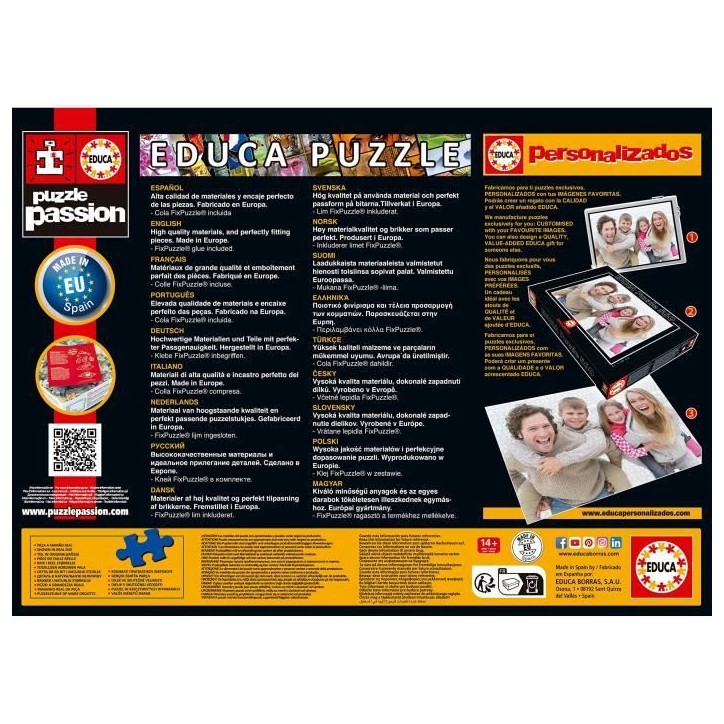 Puzzle Marvel 1000 pieces - EDUCA - Collage des héros - Dessins animés et BD Puzzle Marvel 1000 pieces - EDUCA - Collage des héros - Dessins animés et BD