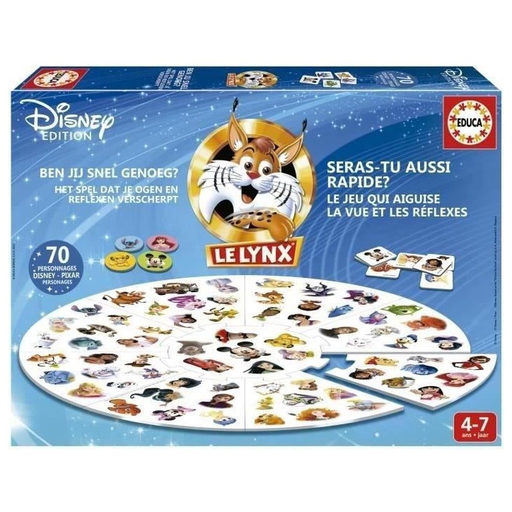 Jeu d'images - EDUCA - Lynx Disney 70 Images
