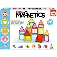 Jeu éducatif - EDUCA Magnetics - Construction 3D magnétique avec 26