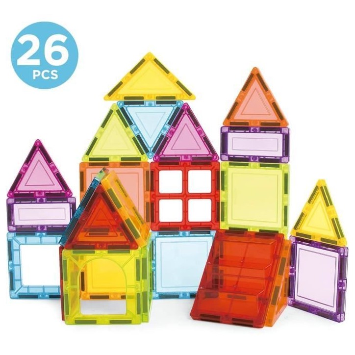 Jeu éducatif - EDUCA Magnetics - Construction 3D magnétique avec 26 pieces pour stimuler la créativité des enfants