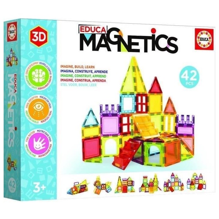 Jeu de construction magnétique - EDUCA - Educa Magnetics 42 Pcs Jeu de construction magnétique - EDUCA - Educa Magnetics 42 Pcs