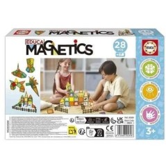 Magnetics Ecoferme - Jeu de construction - EDUCA - 28 pieces magnétiq