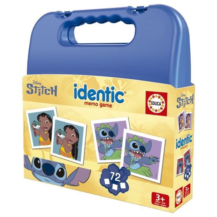 Identic Stitch - Jeu de mémoire - EDUCA - 72 cartes, développe mémoire et attention - Des 3 ans Identic Stitch - Jeu de mémoire - EDUCA - 72 cartes, développe mémoire et attention - Des 3 ans