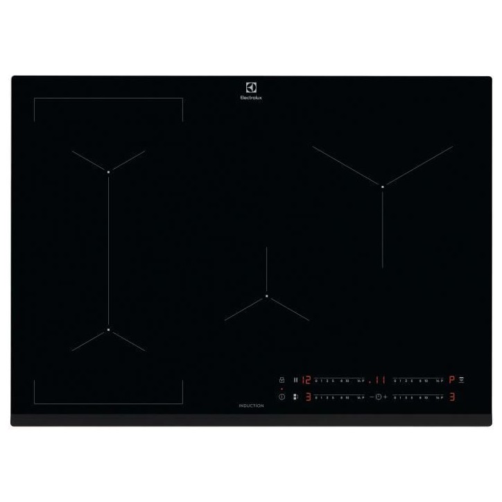 Plaque a induction - ELECTROLUX - 4 foyers - 71 x 52 cm - EIV734 - Noir Plaque a induction - ELECTROLUX - 4 foyers - 71 x 52 cm - EIV734 - Noir