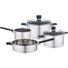 Batterie de cuisine - Tous feux dont induction - Baumalu - Acier inoxy