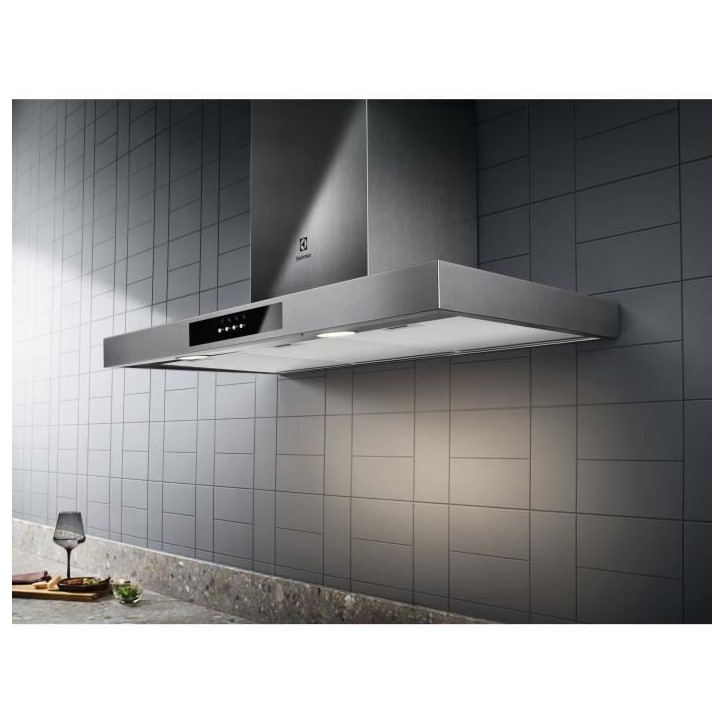 Hotte décorative - ELECTROLUX - LFT429X - Inox - 3 vitesses - 89,8 cm Hotte décorative - ELECTROLUX - LFT429X - Inox - 3 vitesses - 89,8 cm
