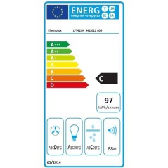 Hotte décorative box - ELECTROLUX - LFT429K - 89,8 x 45 x 67,8 cm - N