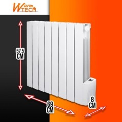 Radiateur électrique a inertie fluide - 1200W - WARM TECH - 230V - Ju