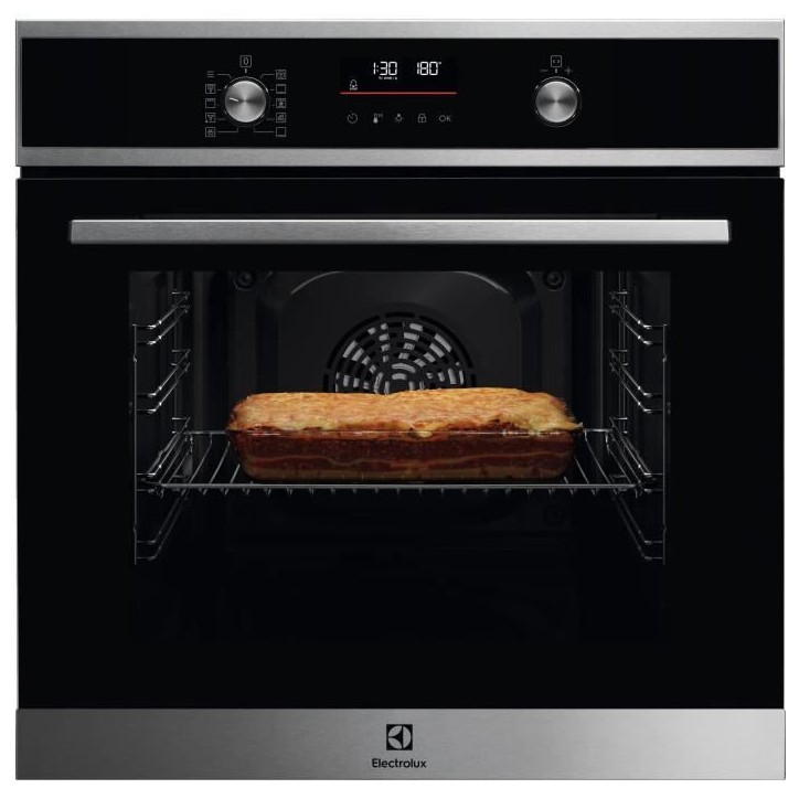 Four ELECTROLUX EOF6P56BX - Chaleur tournante pulsée - Pyrolyse - Porte froide - 25 recettes pré-programmées Four ELECTROLUX EOF6P56BX - Chaleur tournante pulsée - Pyrolyse - Porte froide - 25 recettes pré-programmées