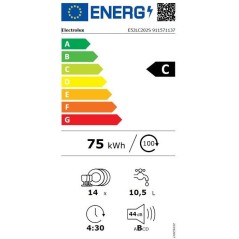 Lave-vaisselle tout encastrable ELECTROLUX E52LC202S - 14 couverts - I