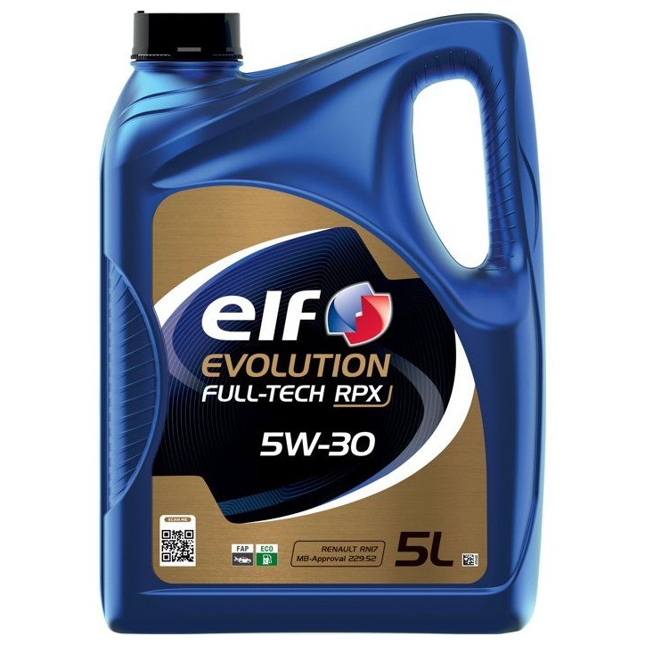 Huile moteur - ELF - Evolution Full-Tech RPX 5W-30 - 5L Huile moteur - ELF - Evolution Full-Tech RPX 5W-30 - 5L