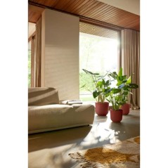 ELHO Pot de fleurs Jazz Rond - Rouge - Ø 29.5 x H 27 cm - Intérieur