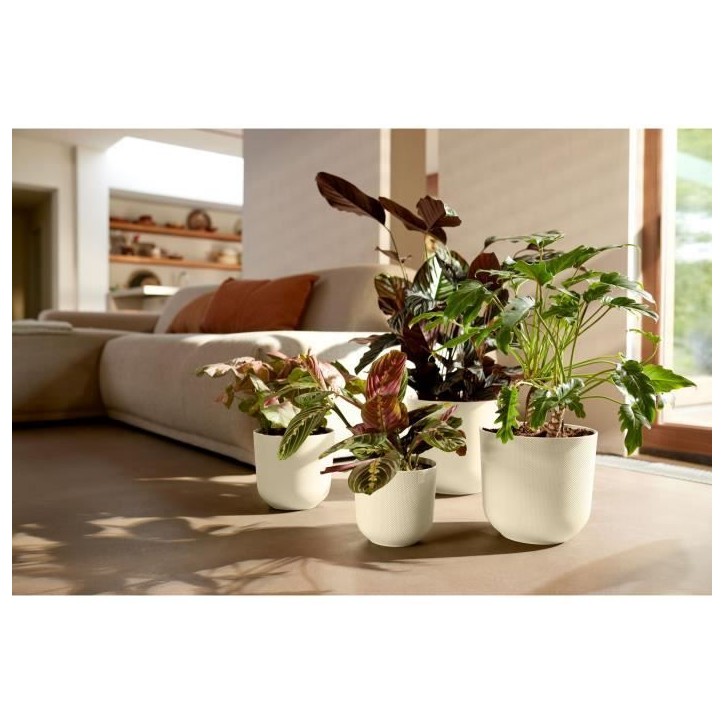 ELHO Pot de fleurs - Jazz Rond - Blanc - L 35 x B 34.5 x H 32 cm - Intérieur - 100% recyclé ELHO Pot de fleurs - Jazz Rond - Blanc - L 35 x B 34.5 x H 32 cm - Intérieur - 100% recyclé