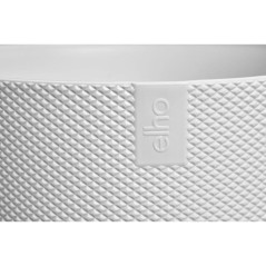 ELHO Pot de fleurs - Jazz Rond - Blanc - L 35 x B 34.5 x H 32 cm - Int
