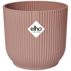 ELHO Pot de fleurs Rond VIBES - Ø25 x H23cm - Plastique - Rose poudr