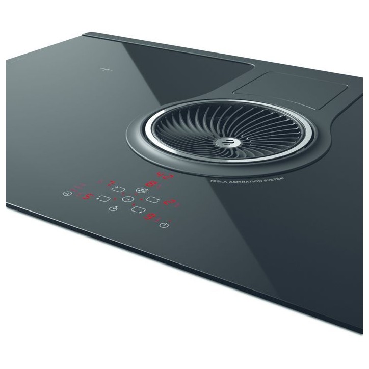 Table induction ELICA PRF0120978A NikolaTesla BL/F/83 - 4 foyers - Commandes tactiles - Extraction intégrée - Noir brillant Table induction ELICA PRF0120978A NikolaTesla BL/F/83 - 4 foyers - Commandes tactiles - Extraction intégrée - Noir brillant