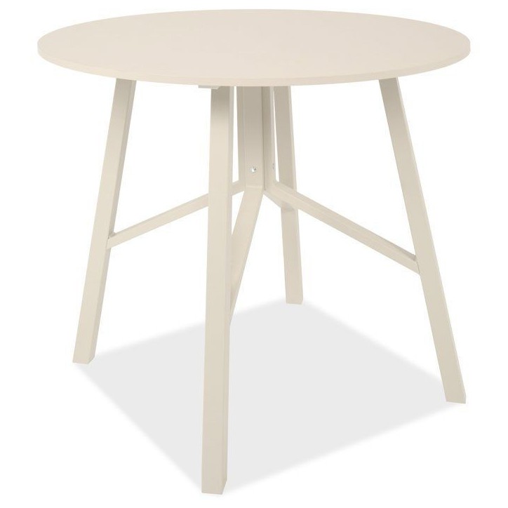 Table a Manger ELURU - Beige - Ronde - 4 personnes - 100 x 76 cm
