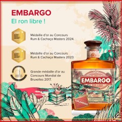 EMBARGO - ESPLENDIDO - Rhum - Origine : Costa Rica / Trinidad & Tobago