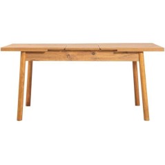 Table a manger - SANTIAGO - Extensible - Rectangulaire - 4 personnes - 120 x 77 x 75 cm - Pin atlantique