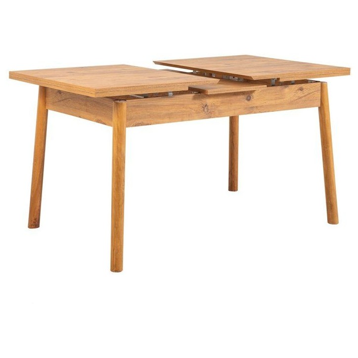 Table a manger - SANTIAGO - Extensible - Rectangulaire - 4 personnes - 120 x 77 x 75 cm - Pin atlantique Table a manger - SANTIAGO - Extensible - Rectangulaire - 4 personnes - 120 x 77 x 75 cm - Pin atlantique