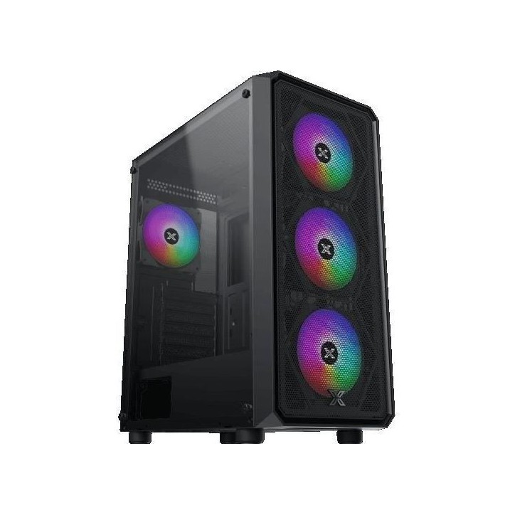 Boîtier PC sans alimentation - XIGMATEK - DUO X - Moyen tour - Format E-ATX - 4x120mm RGB inclus - Noir Boîtier PC sans alimentation - XIGMATEK - DUO X - Moyen tour - Format E-ATX - 4x120mm RGB inclus - Noir