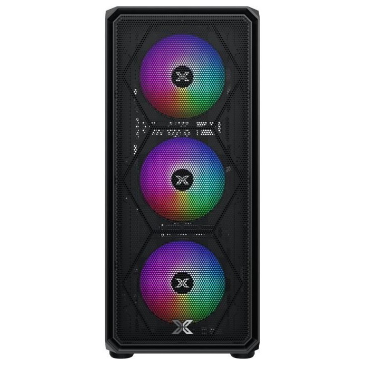 Boîtier PC sans alimentation - XIGMATEK - DUO X - Moyen tour - Format E-ATX - 4x120mm RGB inclus - Noir Boîtier PC sans alimentation - XIGMATEK - DUO X - Moyen tour - Format E-ATX - 4x120mm RGB inclus - Noir