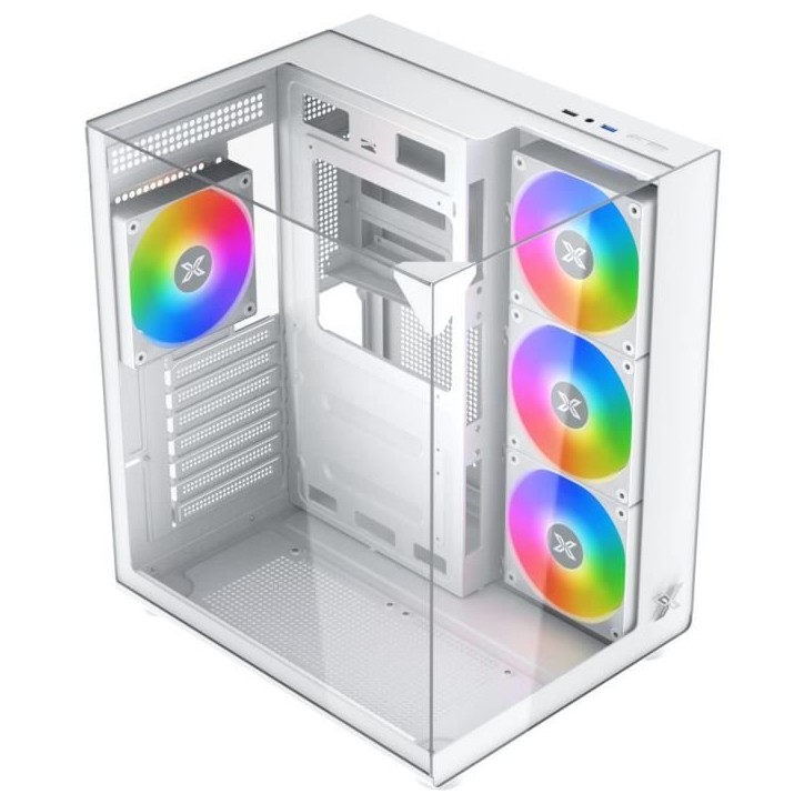 Boîtier PC sans alimentation - XIGMATEK - Aqua Compact Arctic - Cube - Format ATX - 4x120mm A-RGB inclus - Blanc Boîtier PC sans alimentation - XIGMATEK - Aqua Compact Arctic - Cube - Format ATX - 4x120mm A-RGB inclus - Blanc