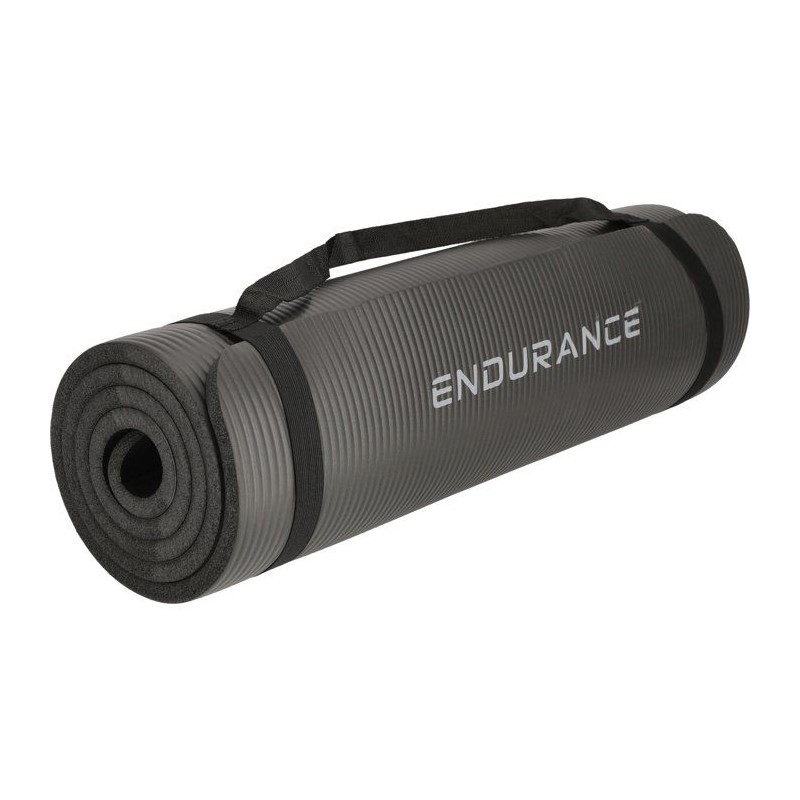Tapis de Yoga - ENDURANCE - 4 mm - Noir