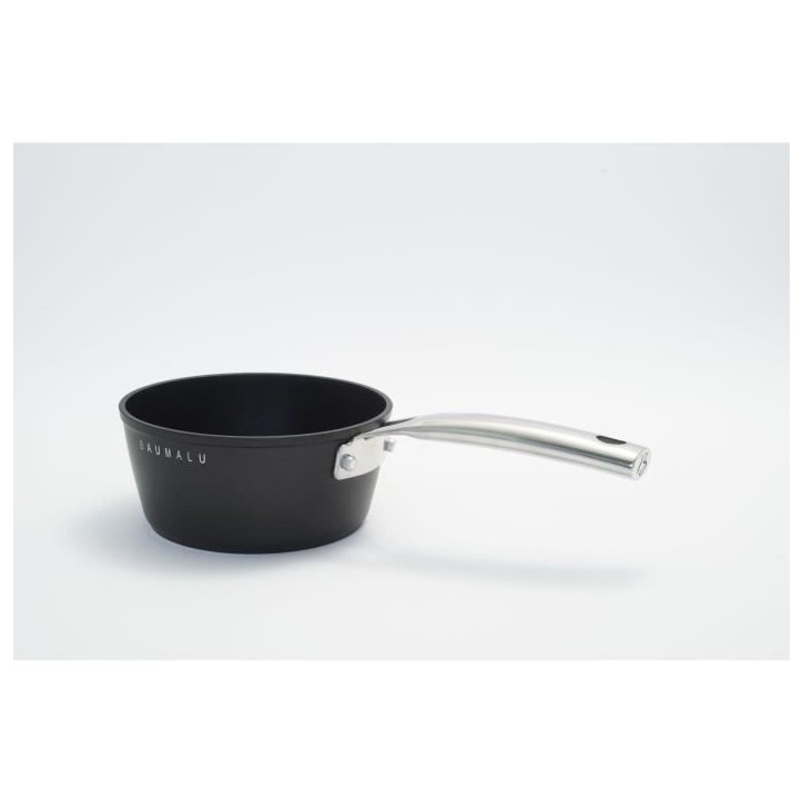 Batterie de cuisine - Tous feux dont induction - Baumalu - Aluminium forgé - Anti-adhésif - 4 pieces - Noir Batterie de cuisine - Tous feux dont induction - Baumalu - Aluminium forgé - Anti-adhésif - 4 pieces - Noir