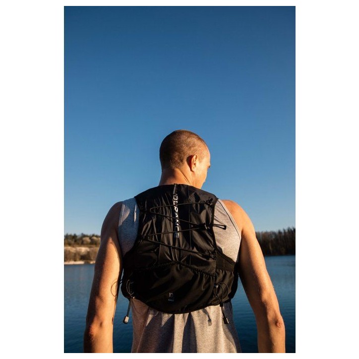 Gilet de Course - ENDURANCE - Genend - Gourdes Souples Inclues - Taille M - Noir Gilet de Course - ENDURANCE - Genend - Gourdes Souples Inclues - Taille M - Noir