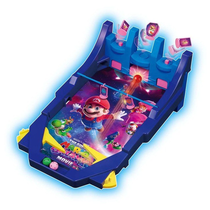 THE SUPER MARIO GALAXY MOVIE Battle Pinball Galaxy - EPOCH Games - 7629 - Jeu d'ambiance et d'action avec figurines a collection THE SUPER MARIO GALAXY MOVIE Battle Pinball Galaxy - EPOCH Games - 7629 - Jeu d'ambiance et d'action avec figurines a collection