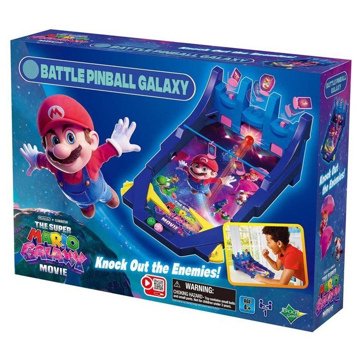 THE SUPER MARIO GALAXY MOVIE Battle Pinball Galaxy - EPOCH Games - 7629 - Jeu d'ambiance et d'action avec figurines a collection THE SUPER MARIO GALAXY MOVIE Battle Pinball Galaxy - EPOCH Games - 7629 - Jeu d'ambiance et d'action avec figurines a collection