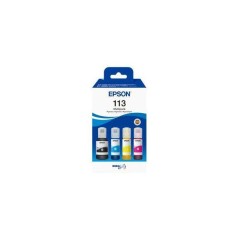 Multipack de 4 Bouteilles d'encre - EPSON - EcoTank 113 - Noir - Jaune