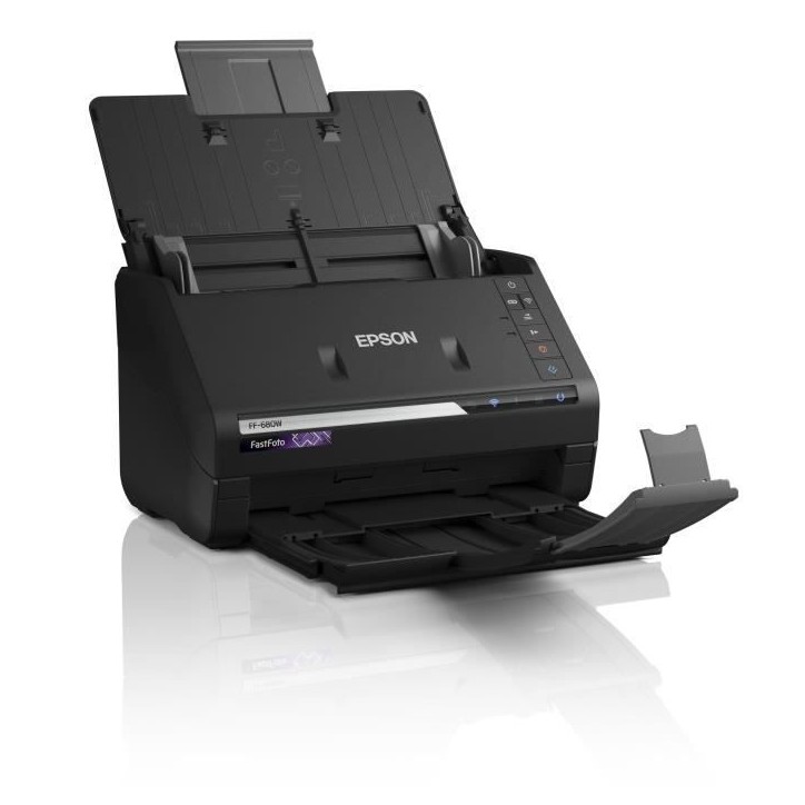 Scanner de documents EPSON FastFoto FF-680W - 600 dpi - Wifi avec bac de chargement automatique Scanner de documents EPSON FastFoto FF-680W - 600 dpi - Wifi avec bac de chargement automatique